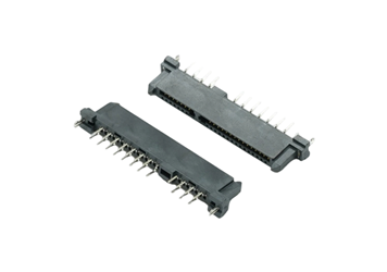 SATA 7+15P 母座双排脚DIP